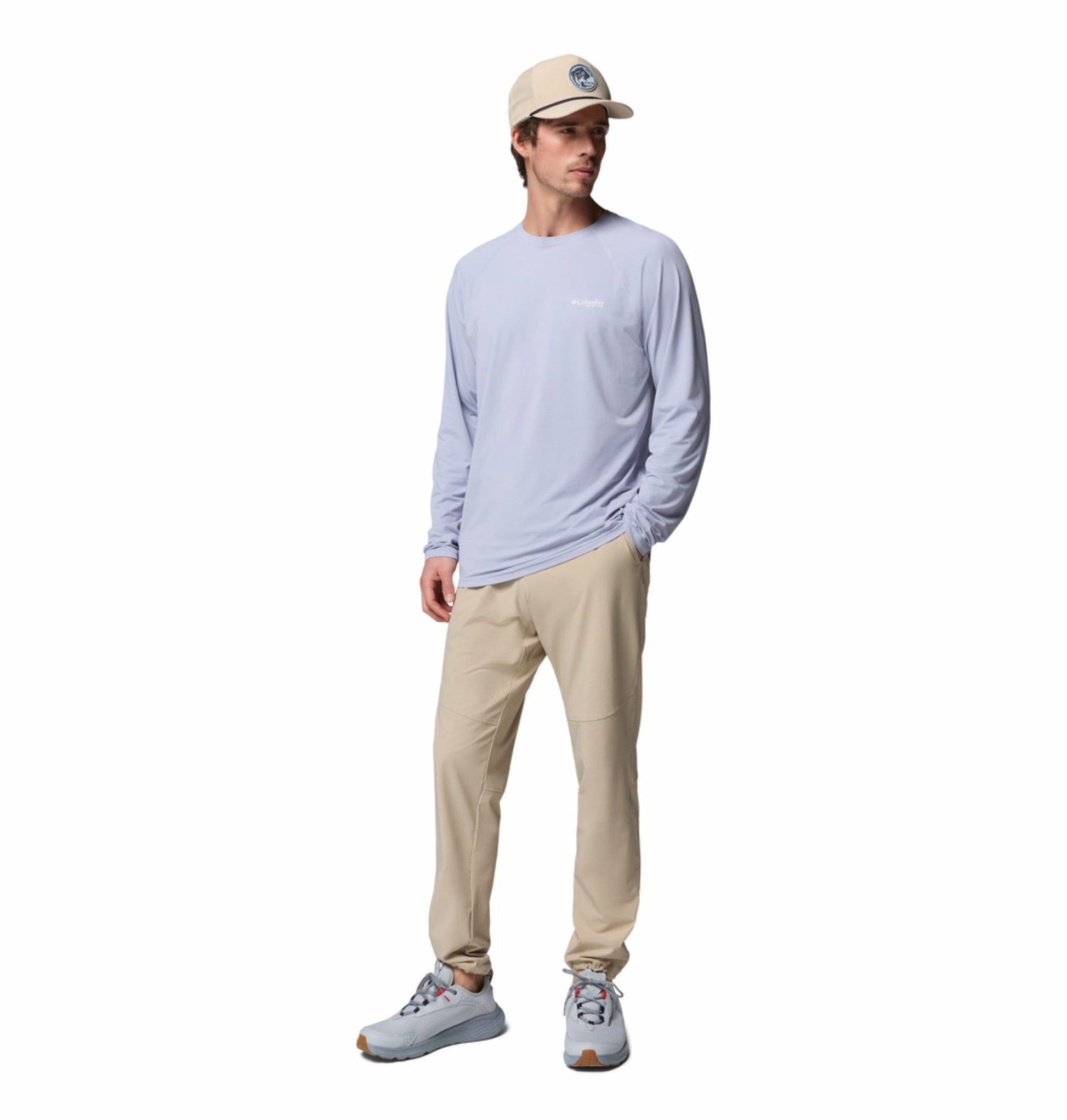 men beige omni shade terminal roamer stretch pant