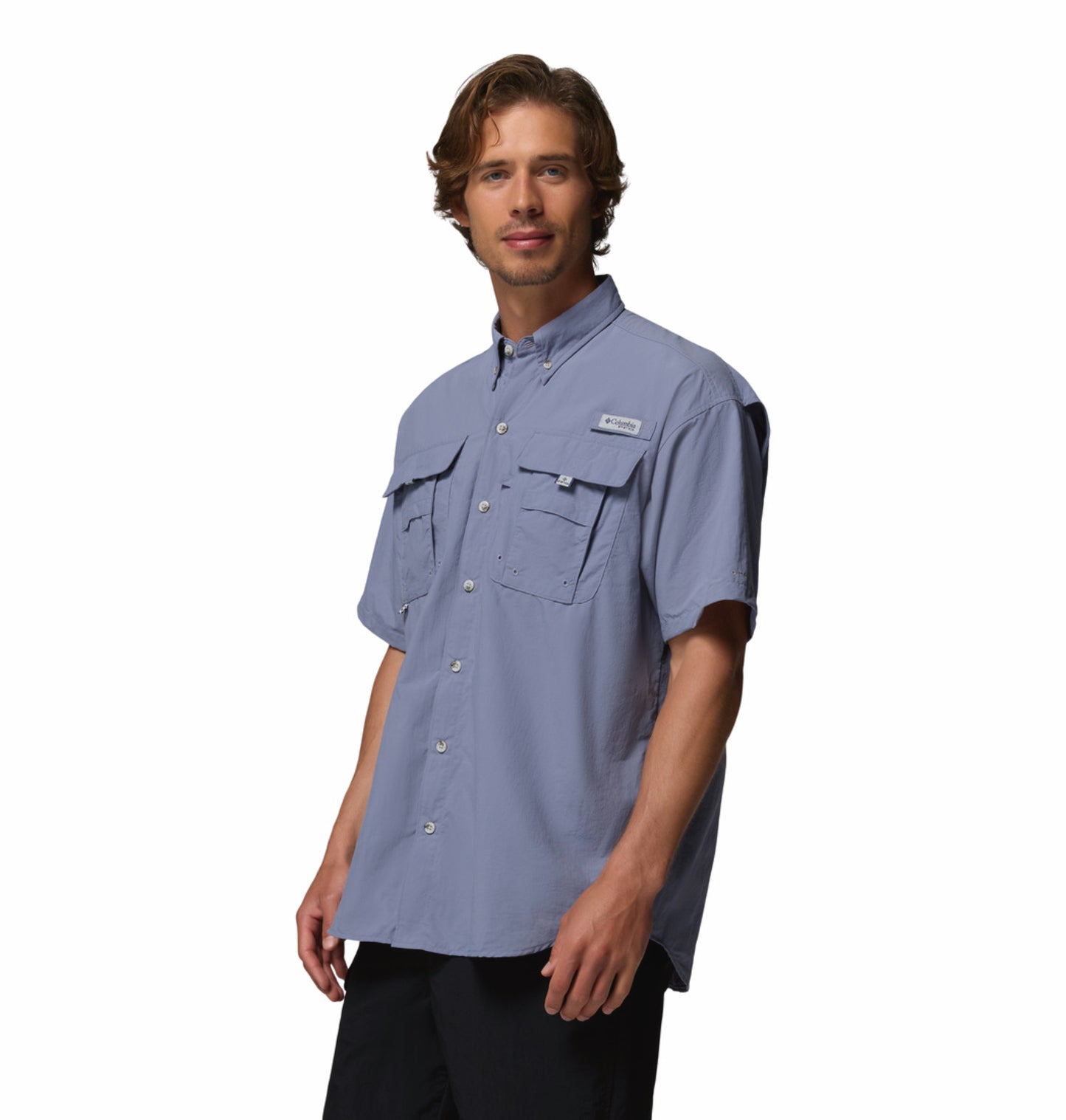Columbia Men’s Blue Omni-Shade Bahama II Short Sleeve Shirt
