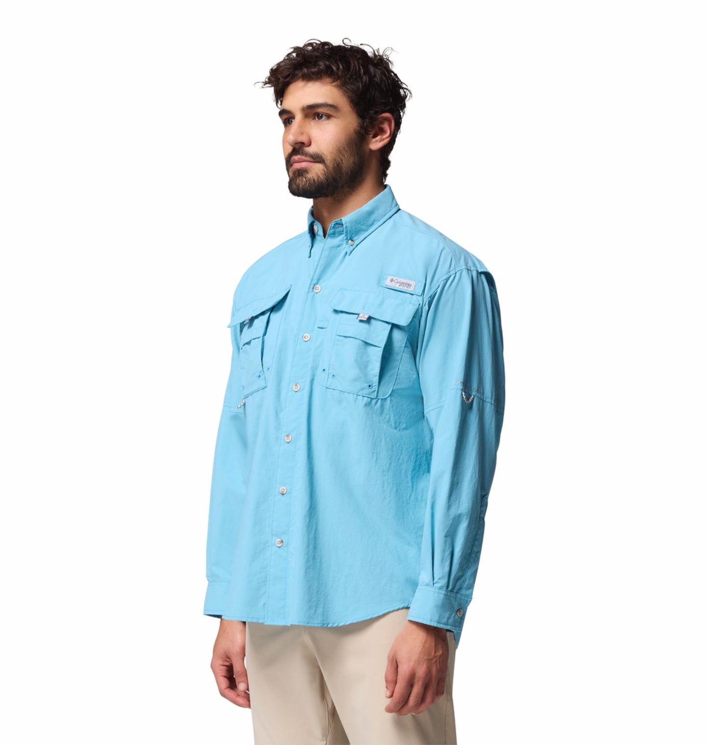 Columbia Men’s Blue Omni-Shade Bahama II Long Sleeve Shirt