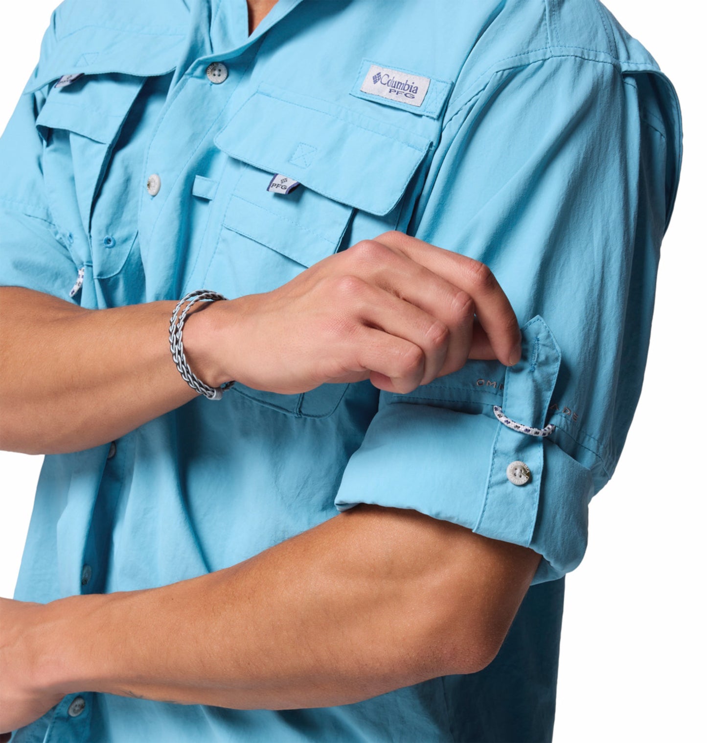 Columbia Men’s Blue Omni-Shade Bahama II Long Sleeve Shirt