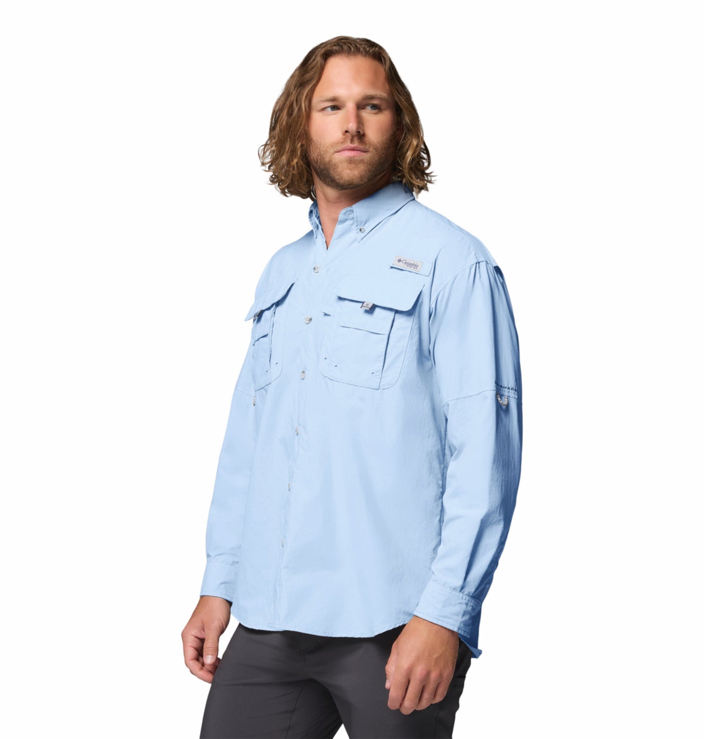 Columbia Men’s Blue Omni-Shade Bahama II Long Sleeve Shirt