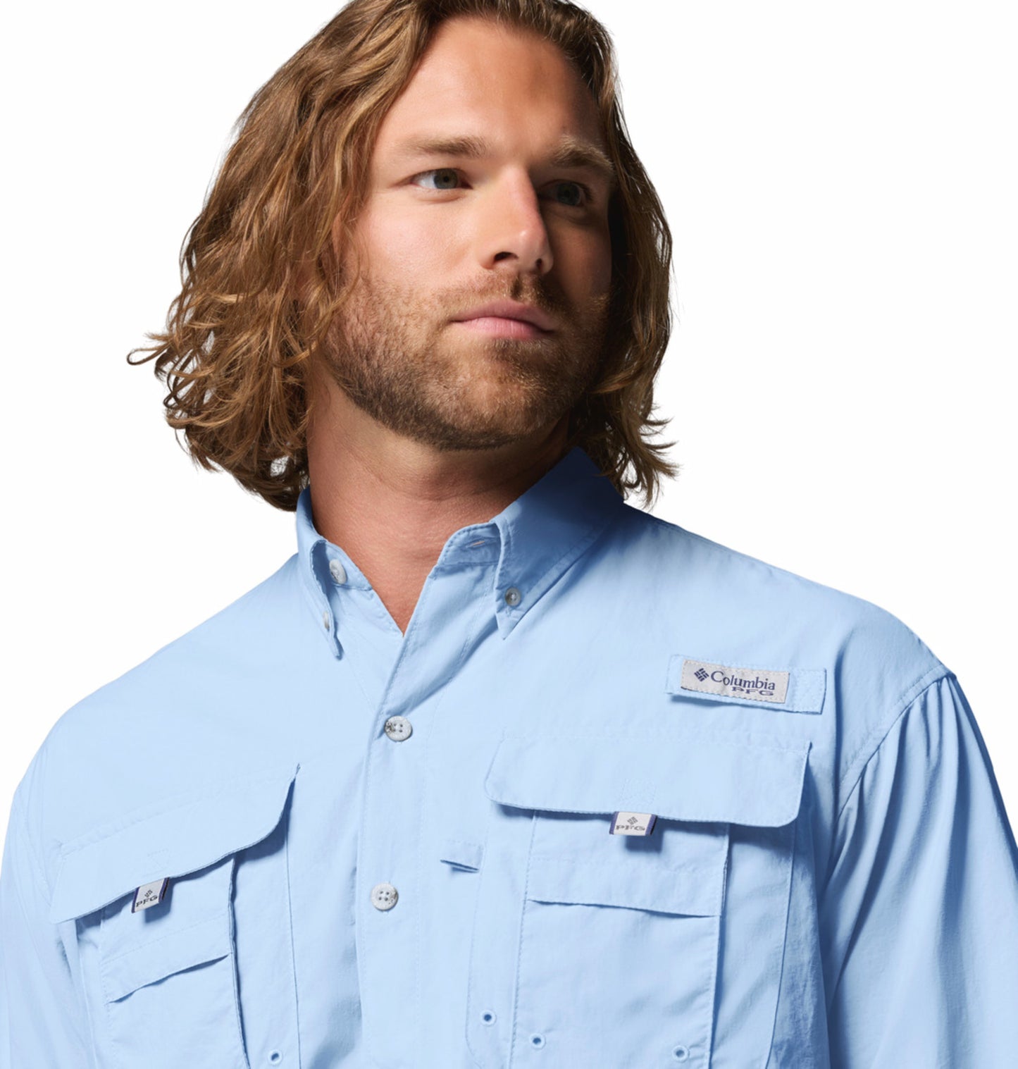 Columbia Men’s Blue Omni-Shade Bahama II Long Sleeve Shirt