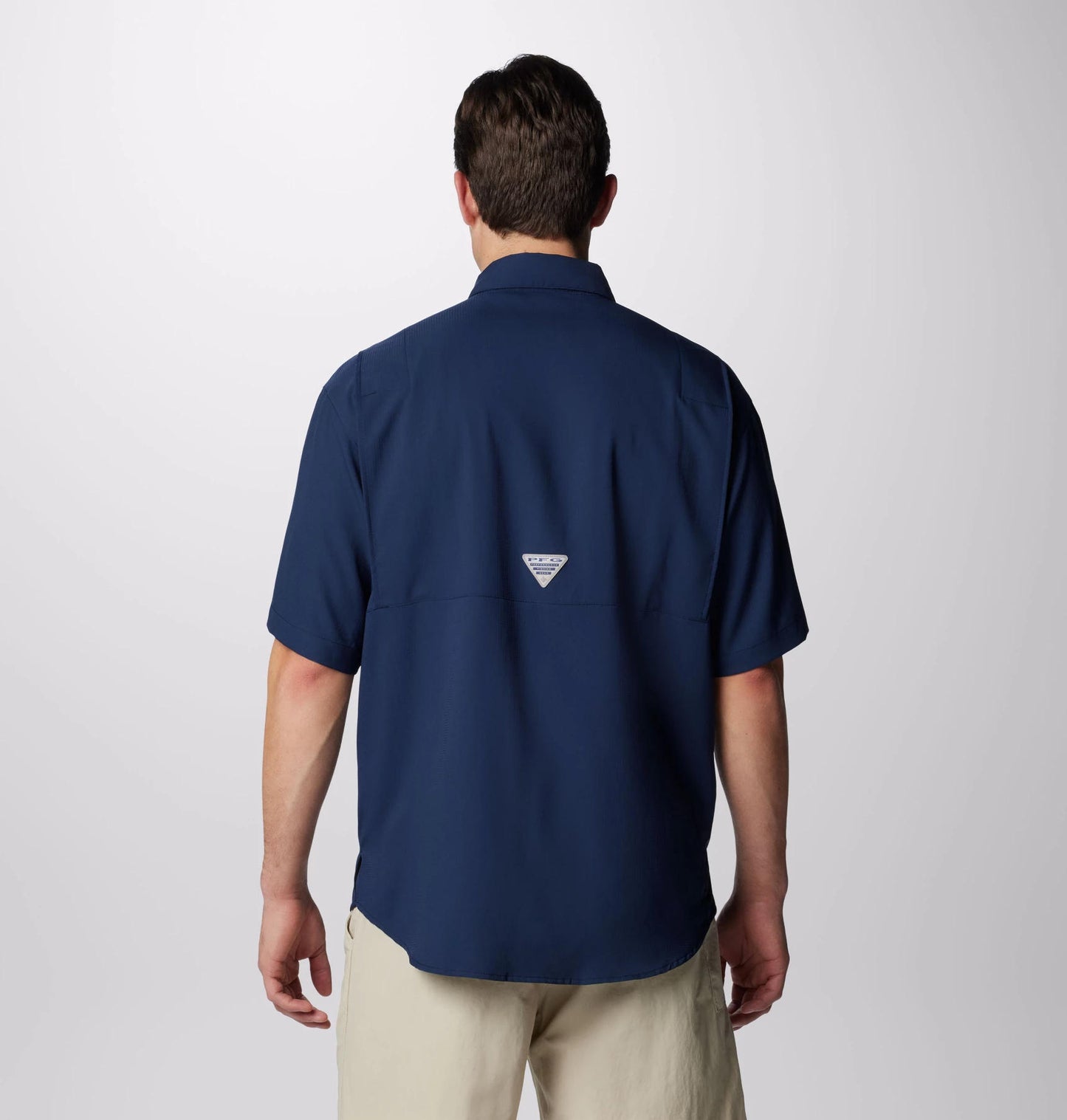 Columbia Mens Blue Omni-Shade Tamiami II Short Sleeve Shirt