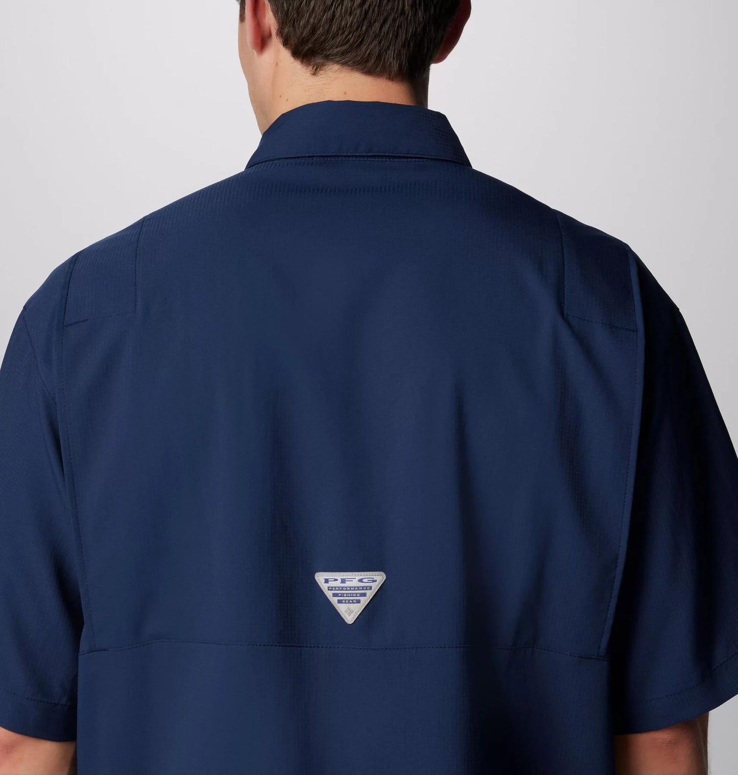 Columbia Mens Blue Omni-Shade Tamiami II Short Sleeve Shirt
