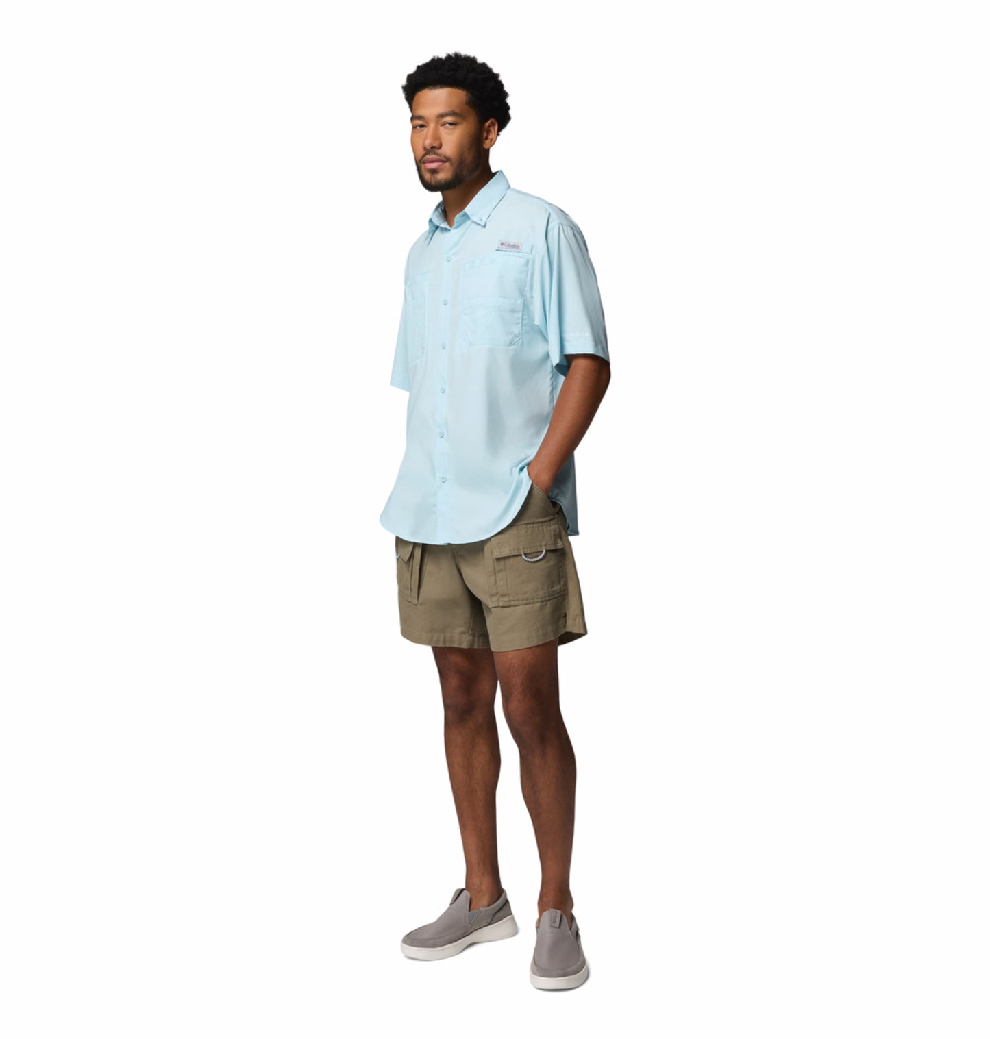 Columbia Men’s Blue Omni-Shade Tamiami II Short Sleeve Shirt