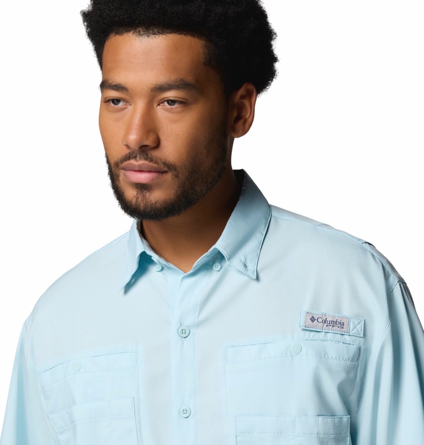 Columbia Men’s Blue Omni-Shade Tamiami II Short Sleeve Shirt