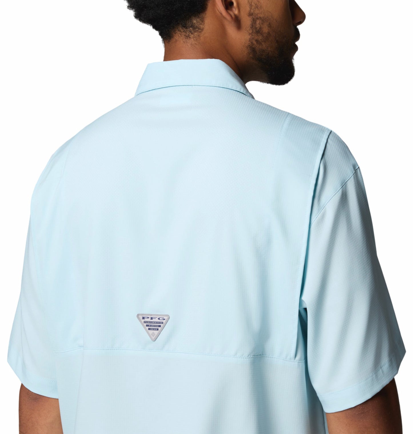 Columbia Men’s Blue Omni-Shade Tamiami II Short Sleeve Shirt
