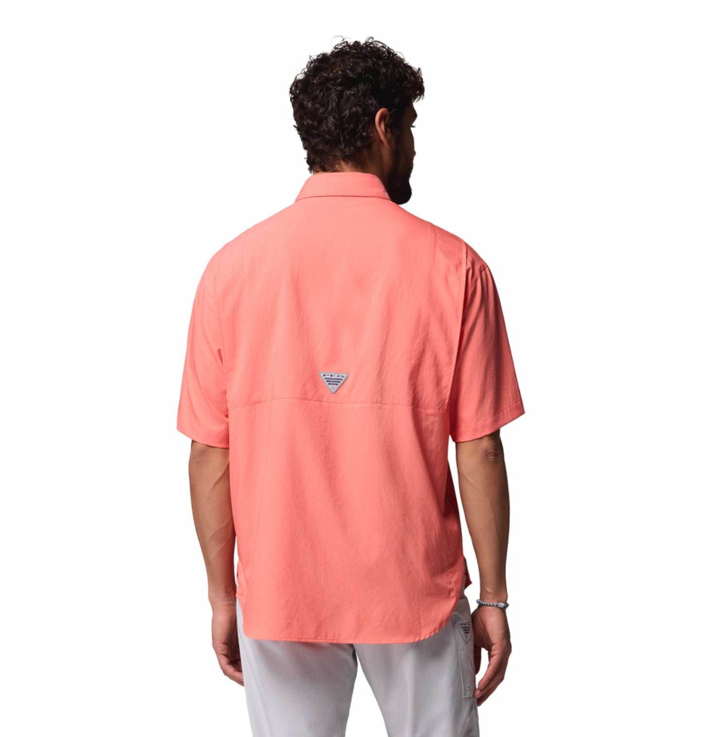 Columbia Men's Orange Omni-Shade Tamiami II Short Sleeve Shirt