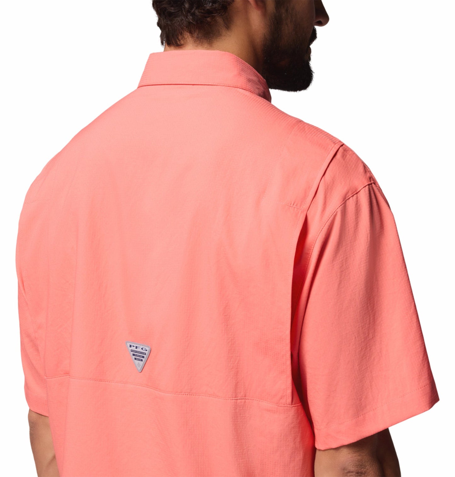 Columbia Men's Orange Omni-Shade Tamiami II Short Sleeve Shirt