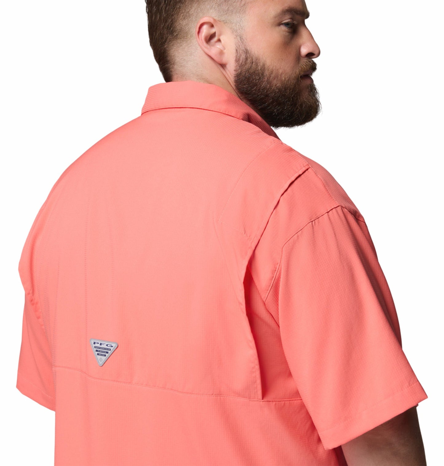 Columbia Men's Orange Omni-Shade Tamiami II Short Sleeve Shirt