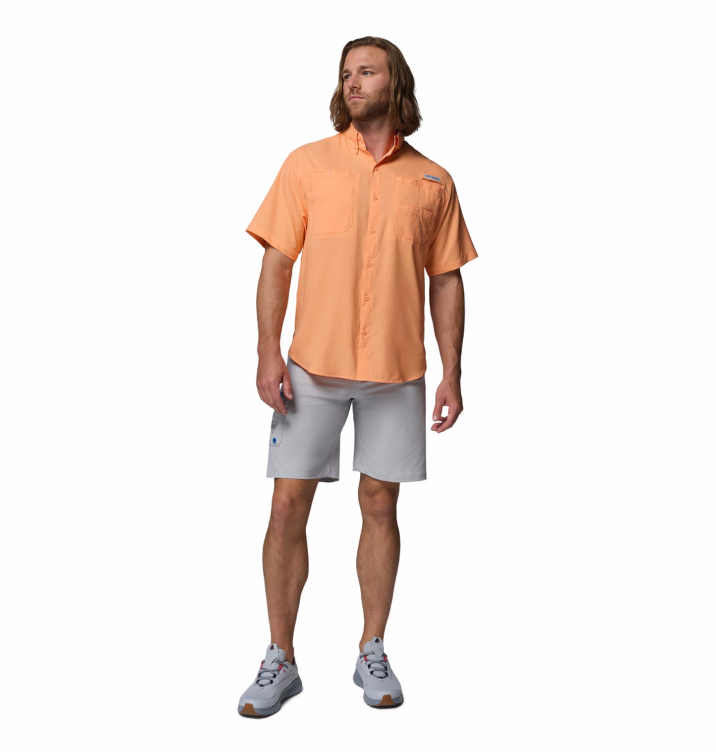 Columbia Men's Peach Omni-Shade Tamiami II Short Sleeve Shirt
