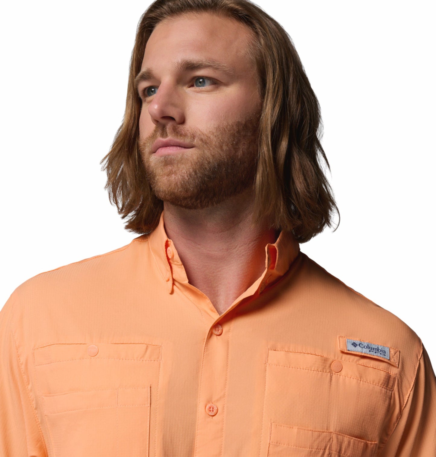 Columbia Men's Peach Omni-Shade Tamiami II Short Sleeve Shirt
