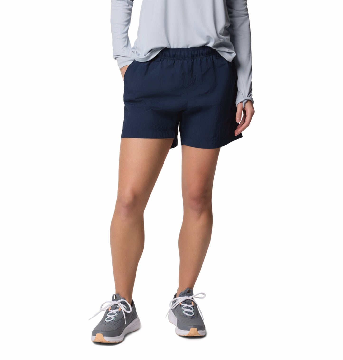 Columbia Women's Navy Blue Omni-Shade W Backcast II Lightweight Shorts