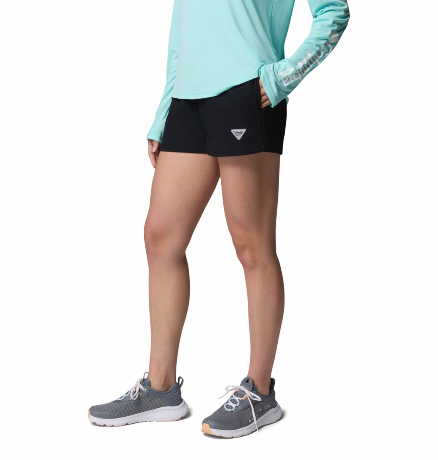 women black omni shade rugged water shorts