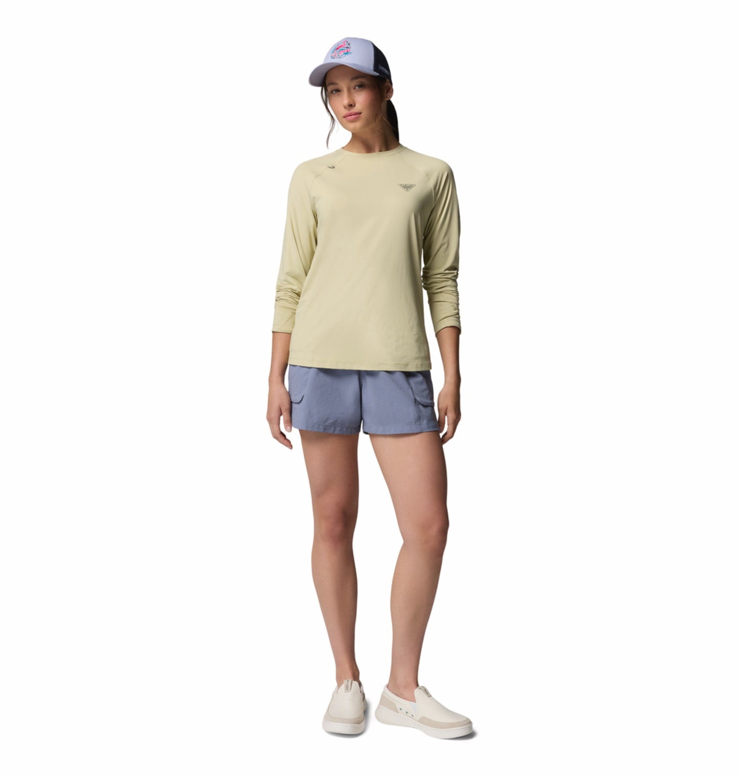 Columbia Women’s Blue Omni-Shade Wild Cast Comfort Stretch Shorts
