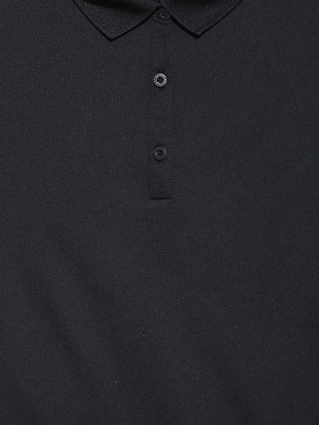 Columbia Women Black Innisfree SS Polo T-Shirt