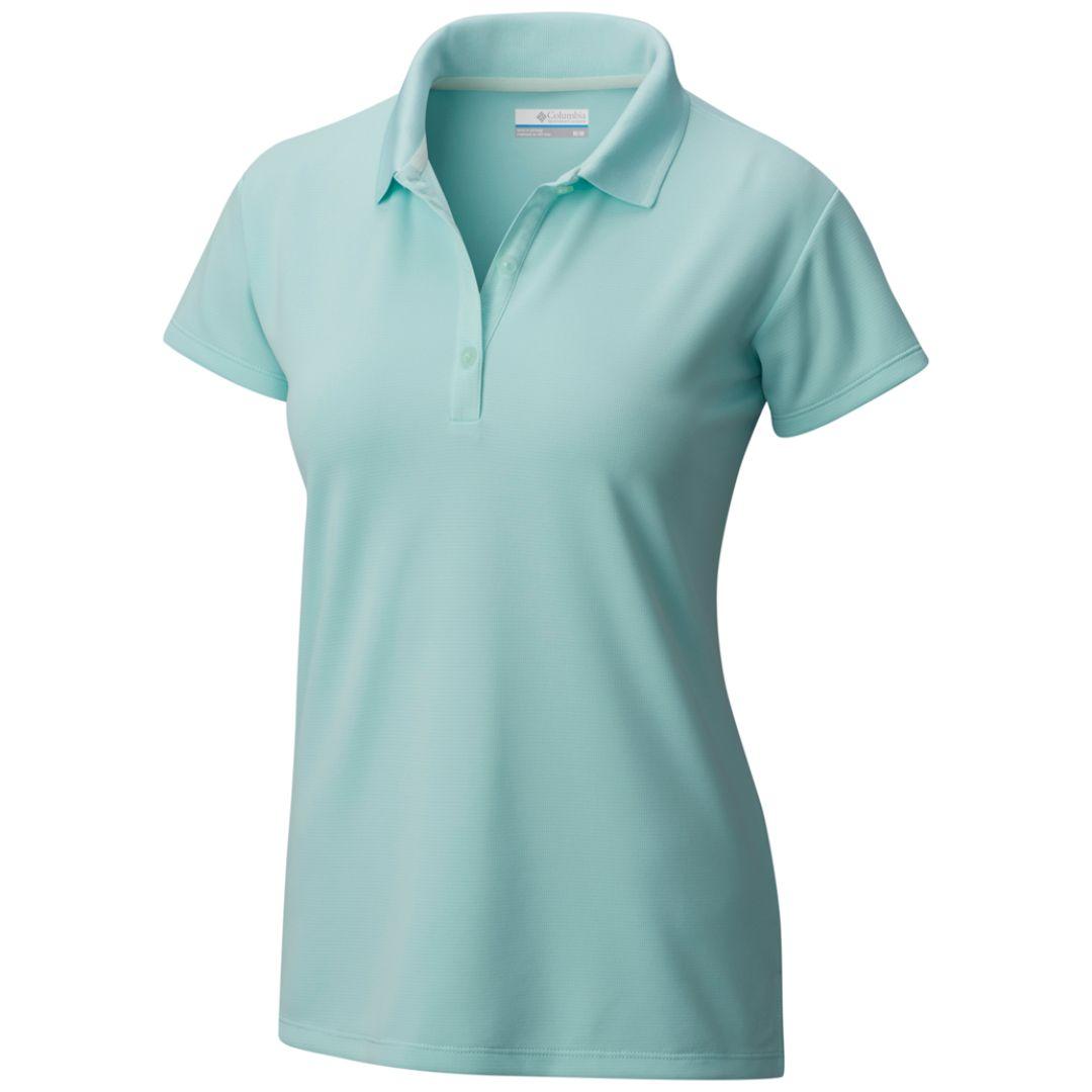Columbia Women Green Innisfree SS Polo T-Shirt
