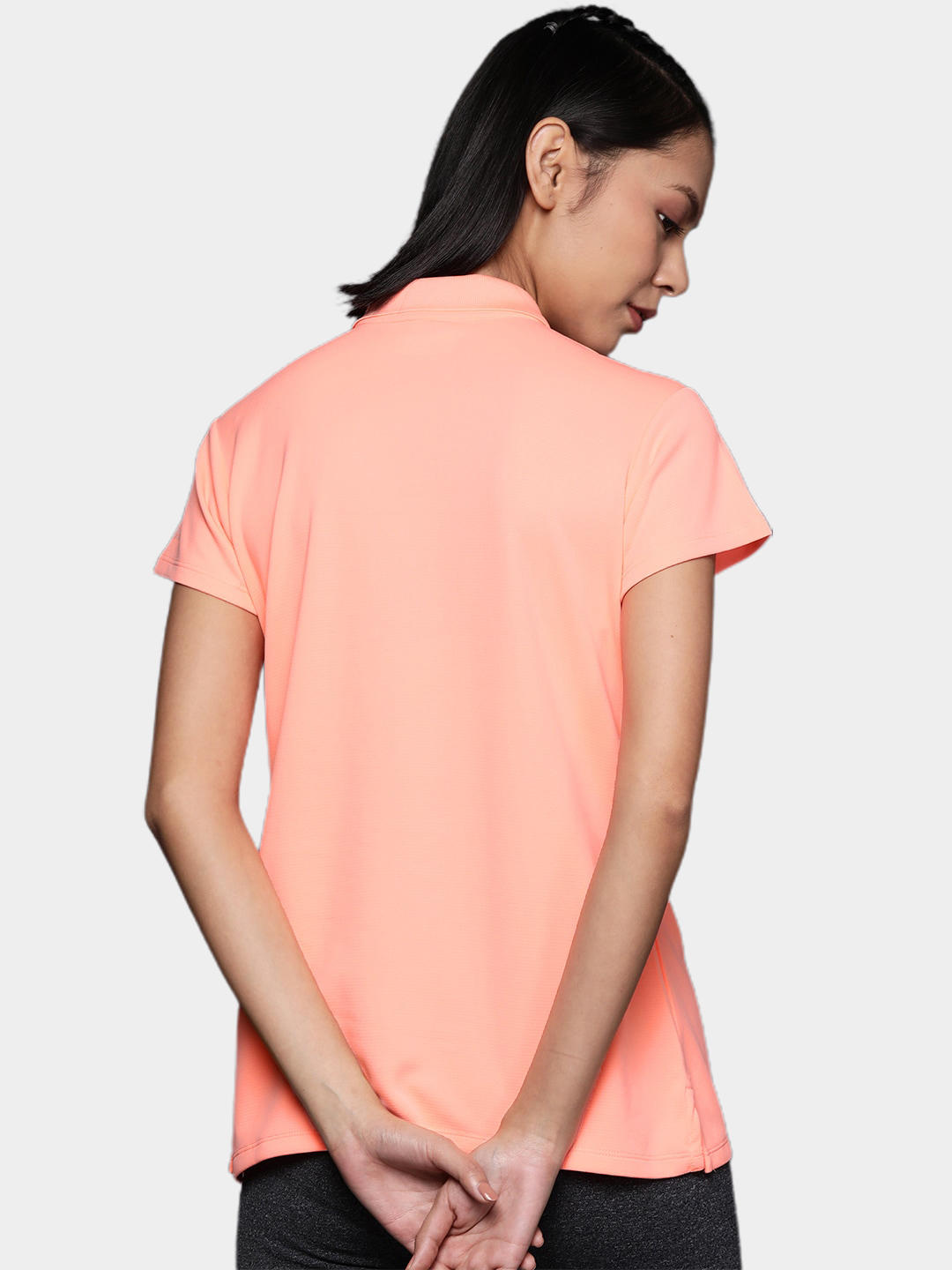 Columbia Women Peach Innisfree SS Polo T-Shirt