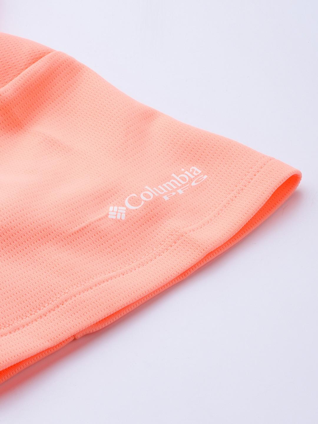 Columbia Women Peach Innisfree SS Polo T-Shirt