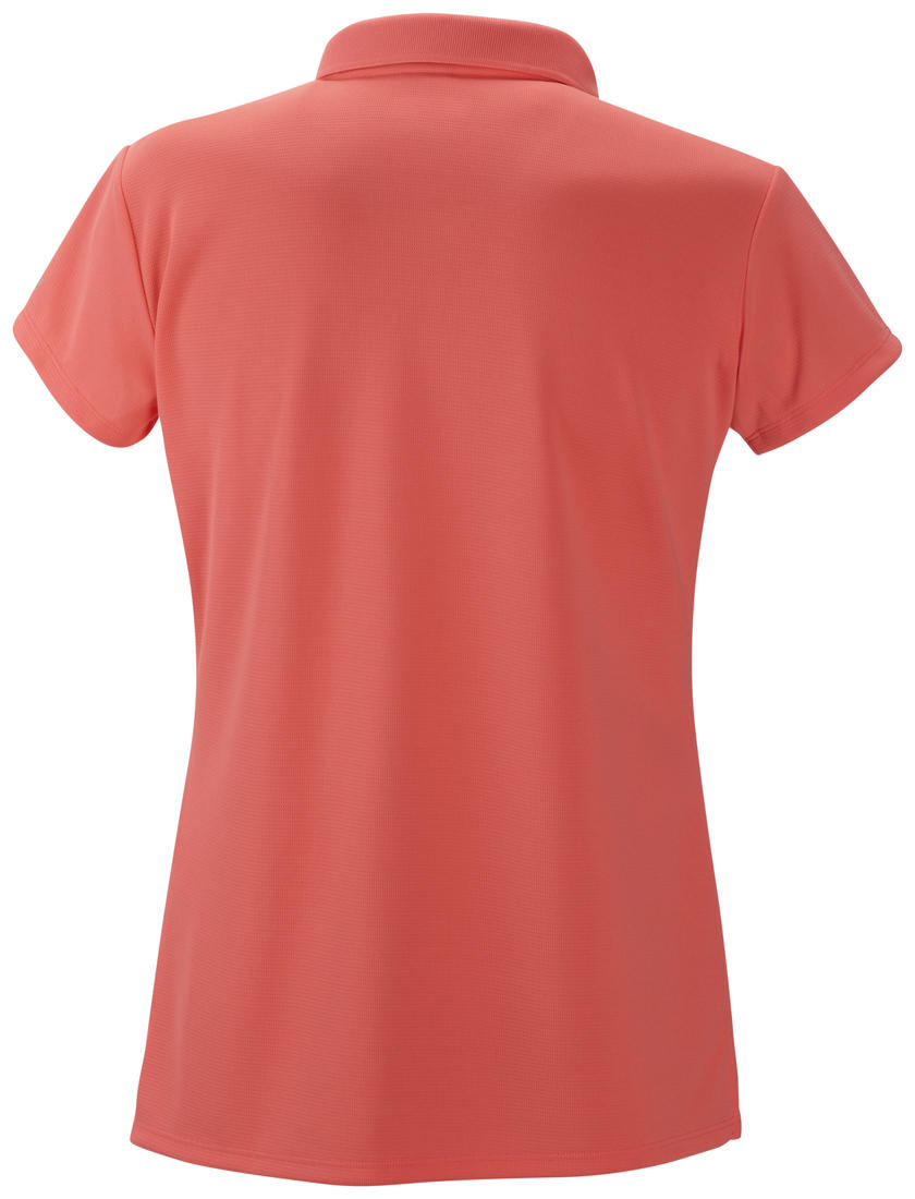 Columbia Women's Orange Innisfree Short Sleeve Polo with Sun Protection