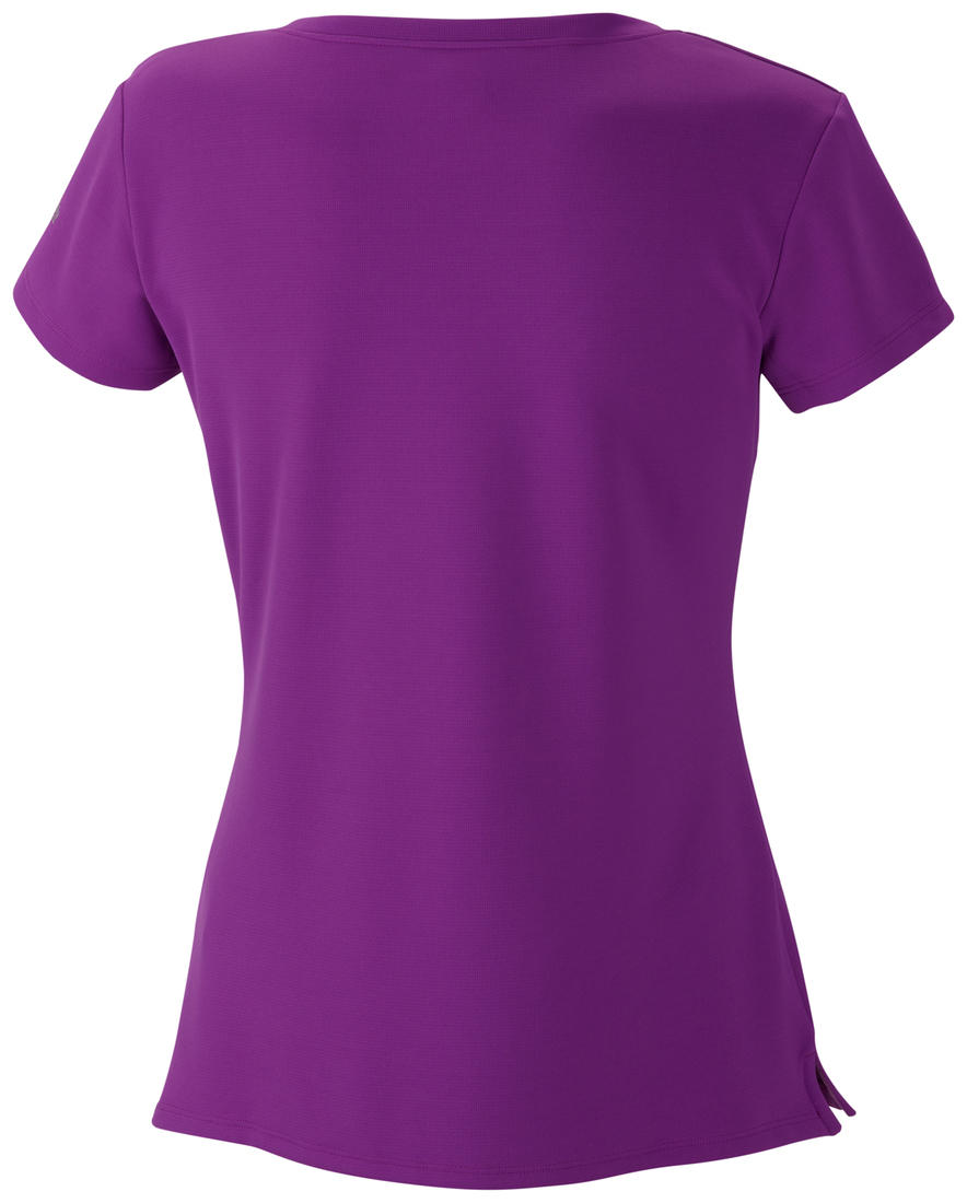 Columbia Women Purple Innisfree Short Sleeve Shirt