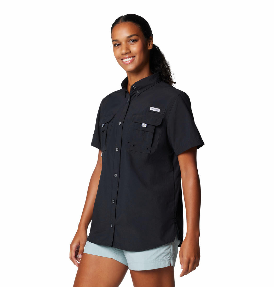 Columbia Womens Black Womens Bahama II SS