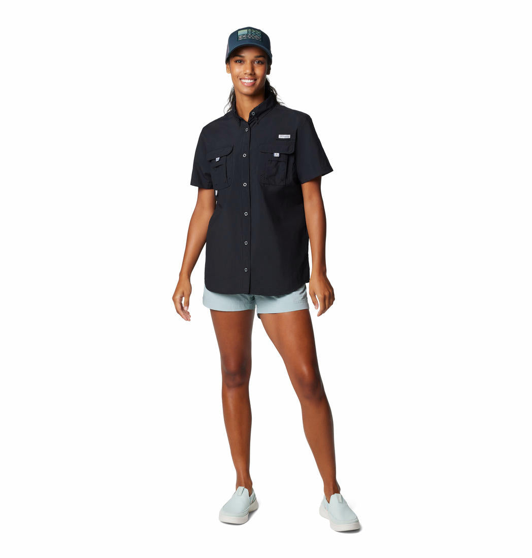 Columbia Womens Black Womens Bahama II SS