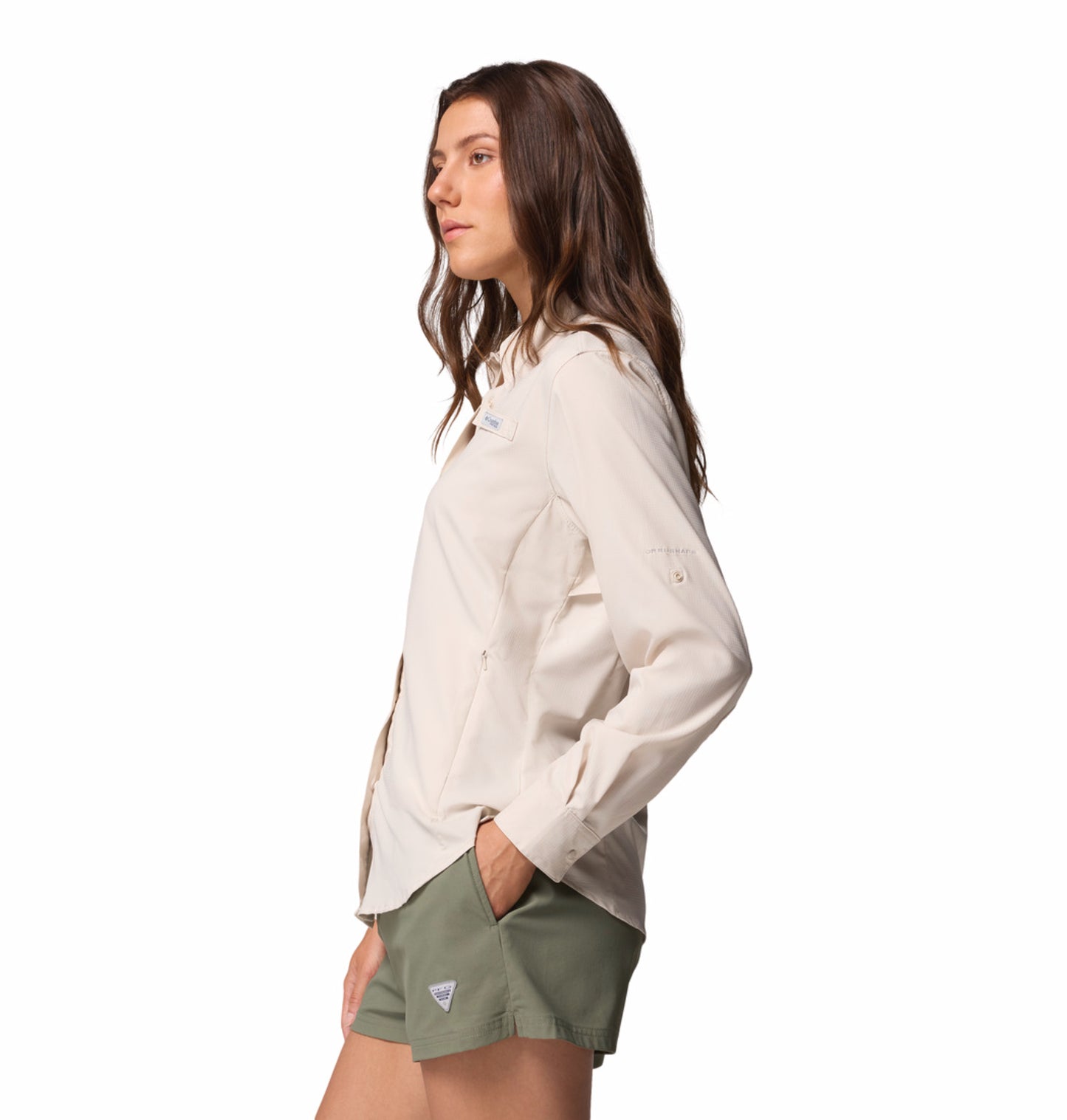 Columbia Women's Omni-Shade Tamiami II Long Sleeve Shirt - Beige