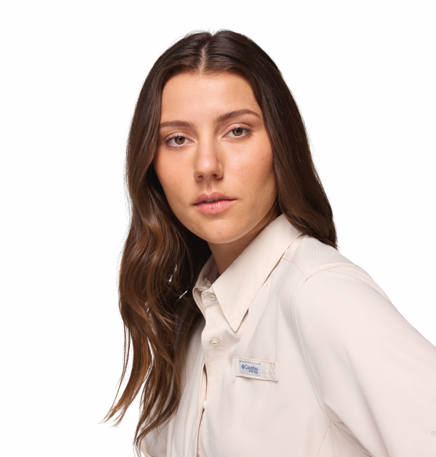 Columbia Women's Omni-Shade Tamiami II Long Sleeve Shirt - Beige