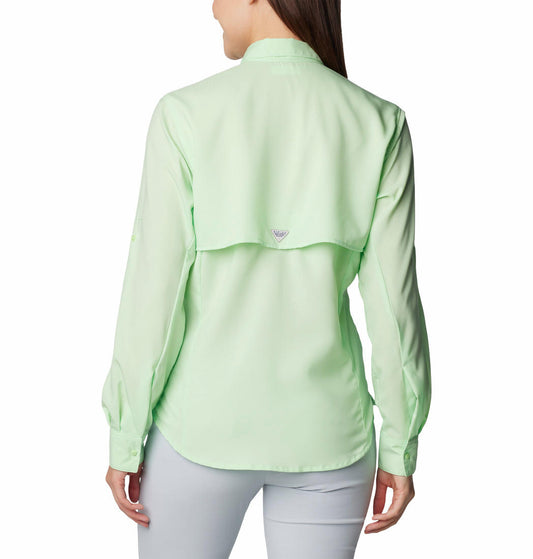 Columbia Women Green Womens Tamiami II LS Shirt (Sun Protection)