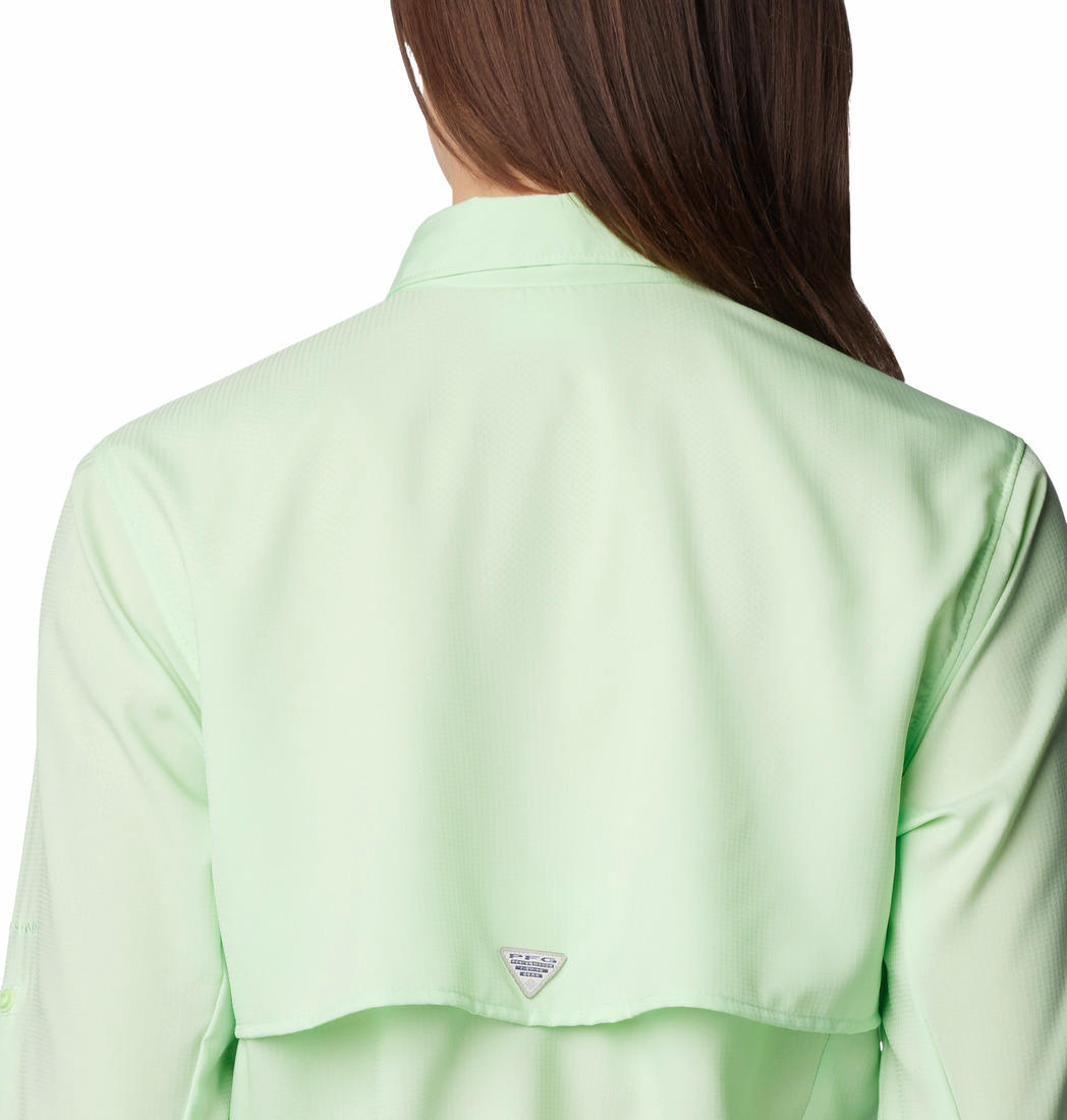 Columbia Women Green Womens Tamiami II LS Shirt (Sun Protection)