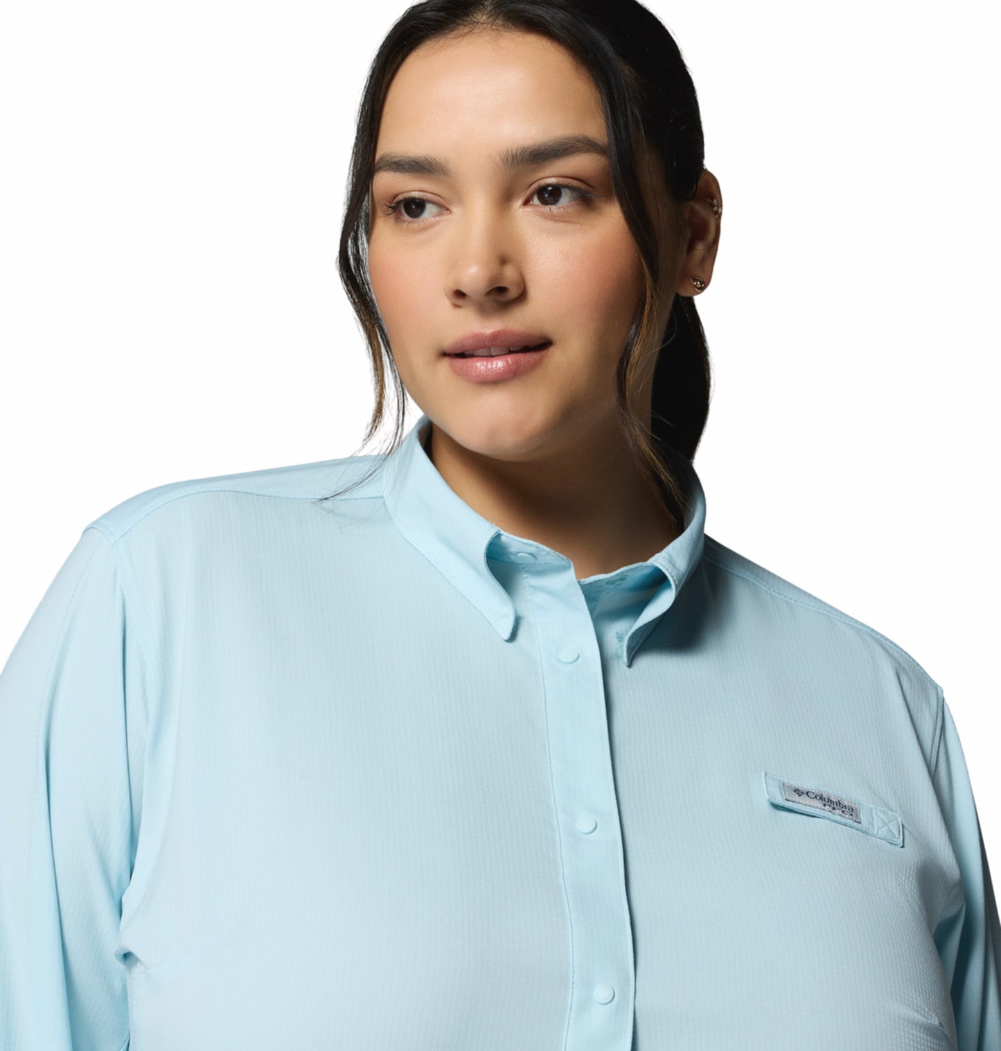 Columbia Women’s Blue Omni-Shade Tamiami II Long Sleeve Shirt