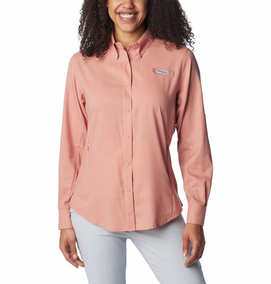 Columbia Women Red Womens Tamiami II LS Shirt