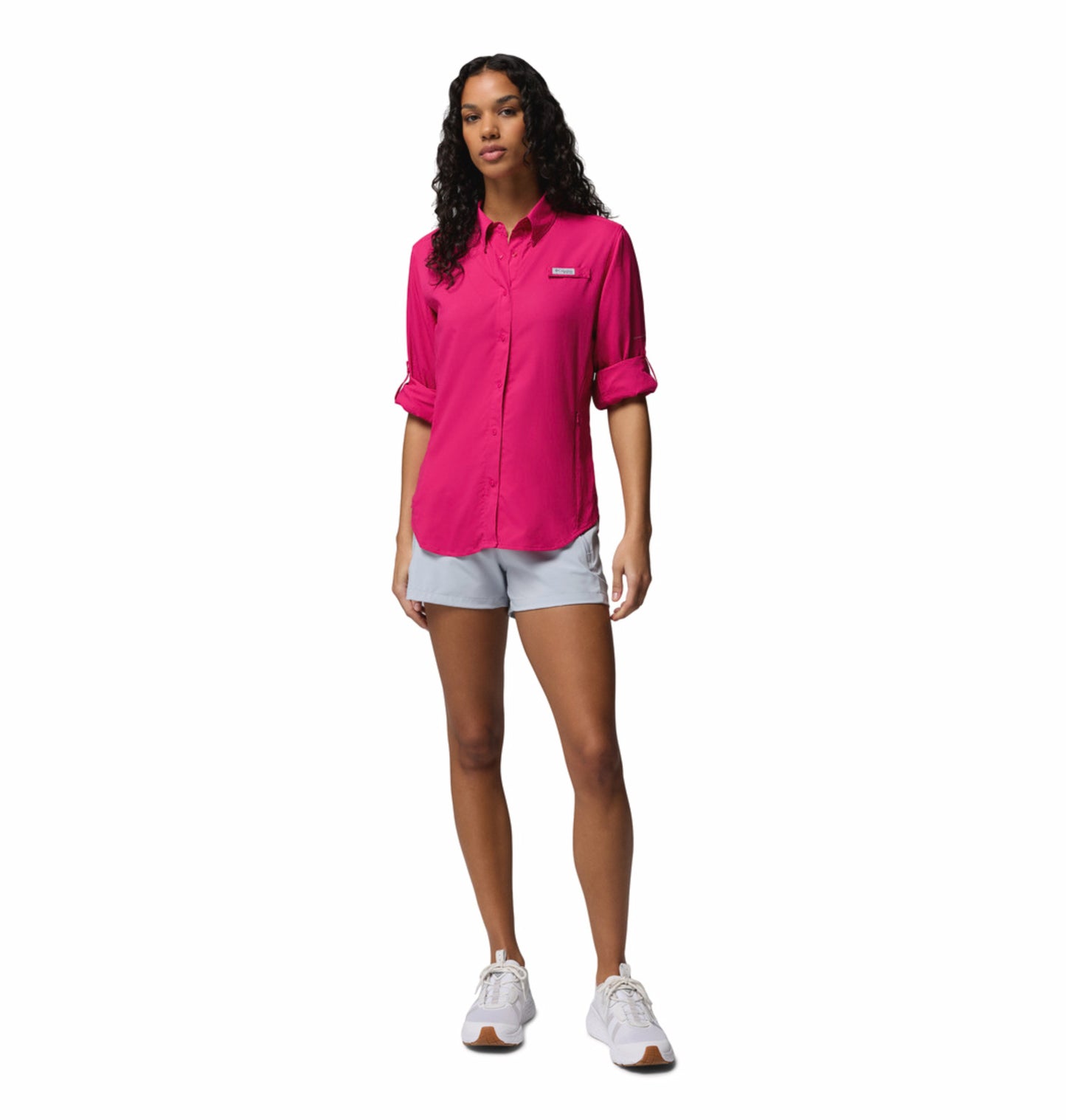 Columbia Women’s Pink Omni-Shade Tamiami II Long Sleeve Shirt
