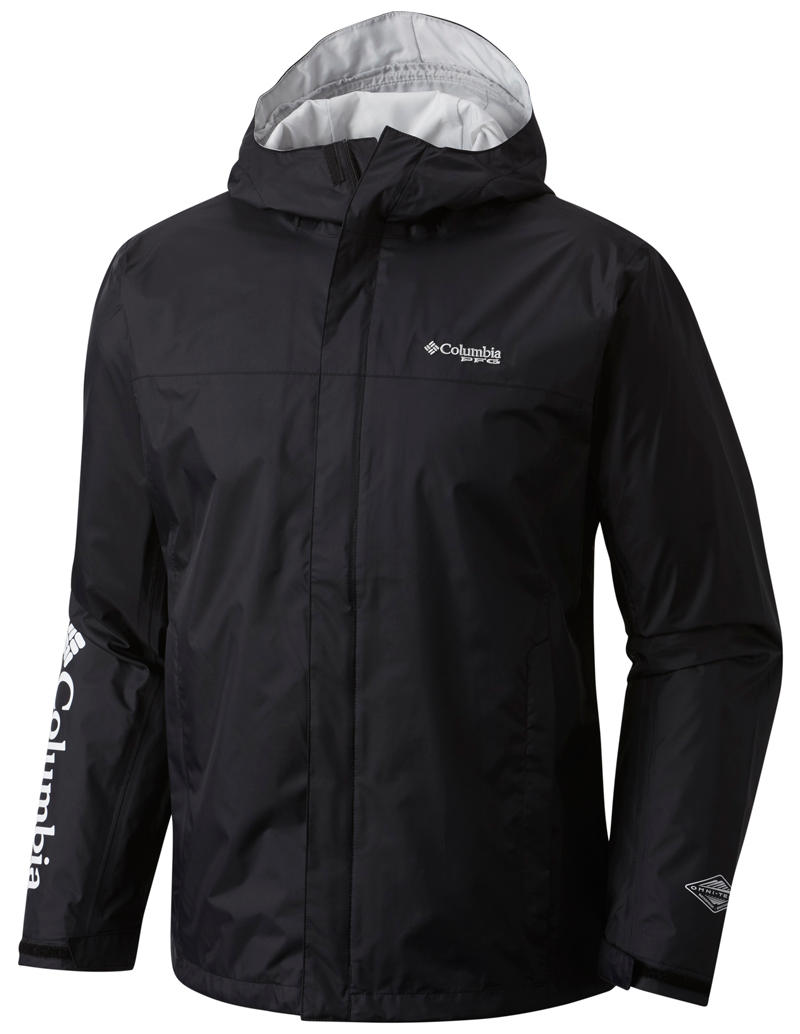 Columbia Men Black PFG Storm Rain Jacket