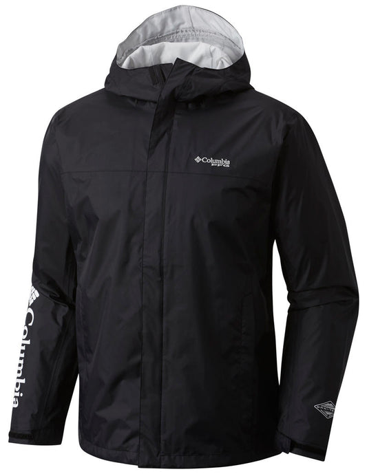 Columbia Men Black PFG Storm Rain Jacket