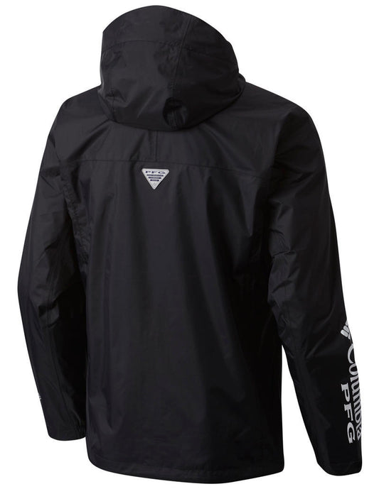 Columbia Men Black PFG Storm Rain Jacket