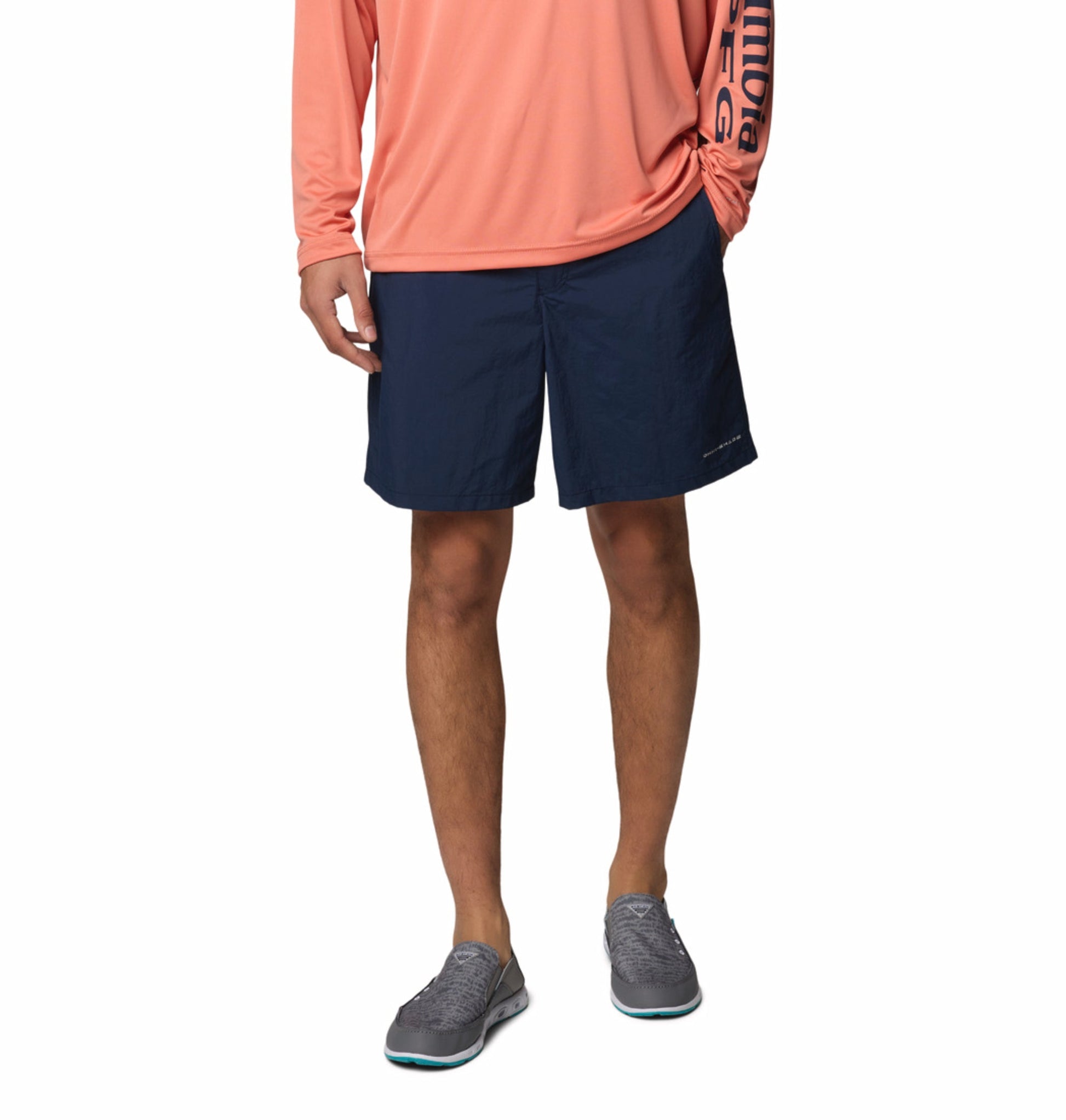 men blue omni shade backcast iv water shorts