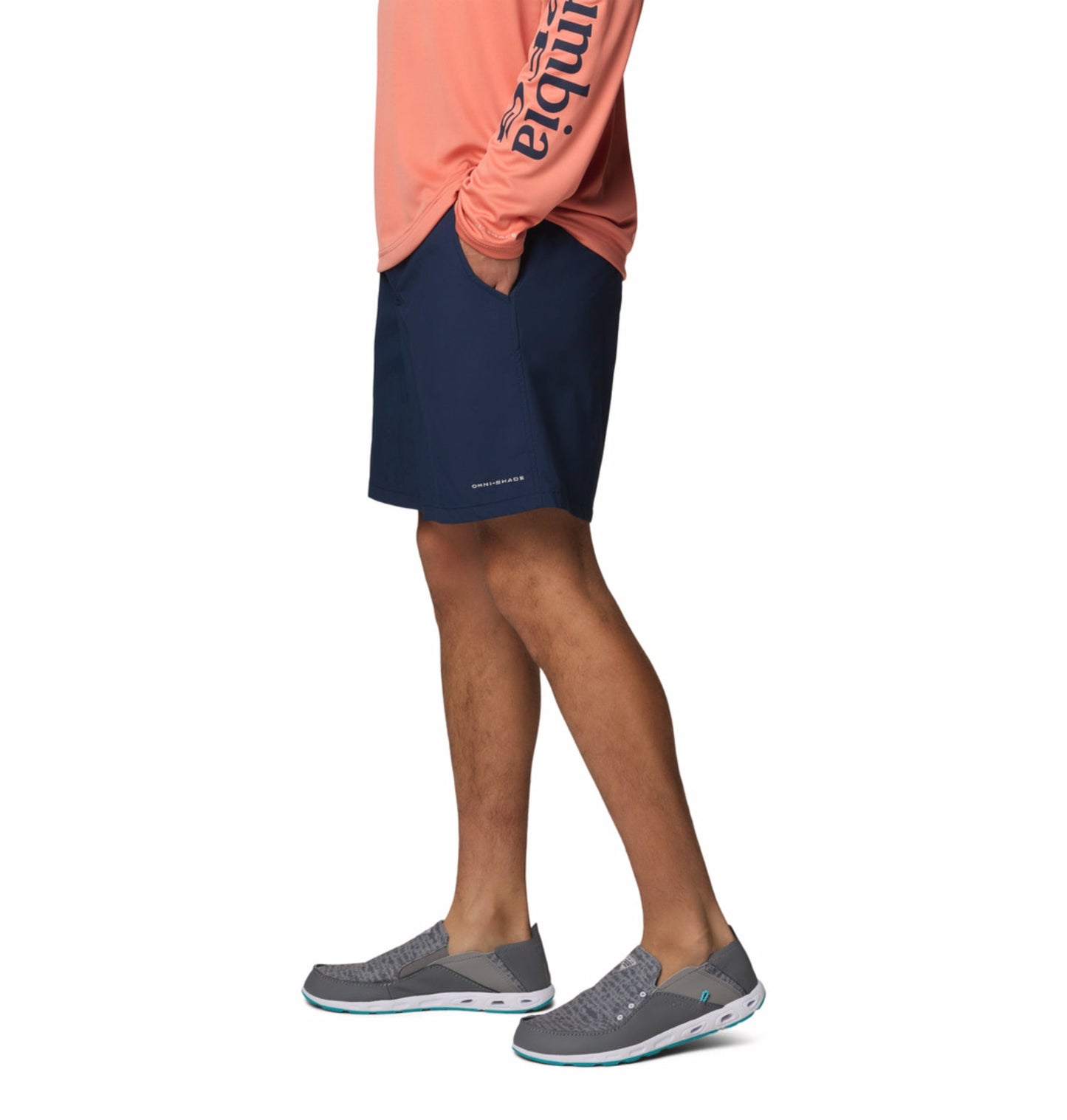 men blue omni shade backcast iv water shorts