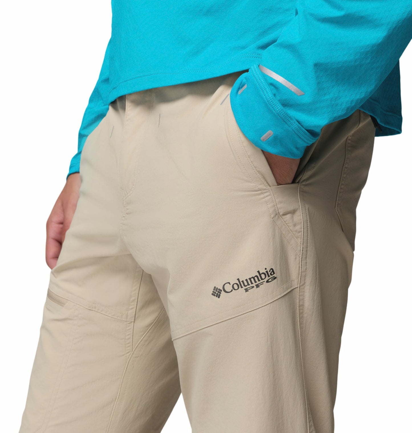 Columbia Men’s Beige Omni-Freeze PFG Pro Guide Performance Pants