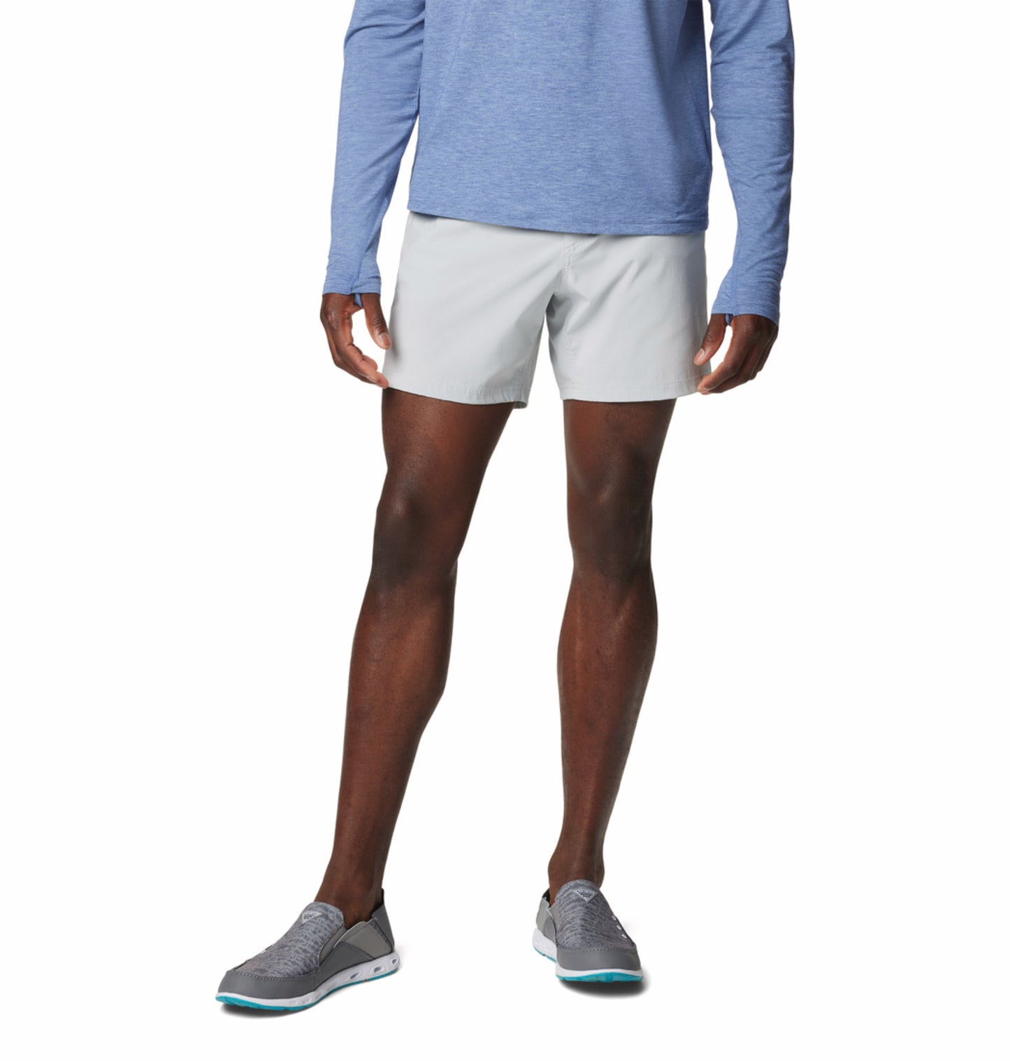 Columbia Men’s Light Grey Omni-Shade PFG Uncharted Shorts