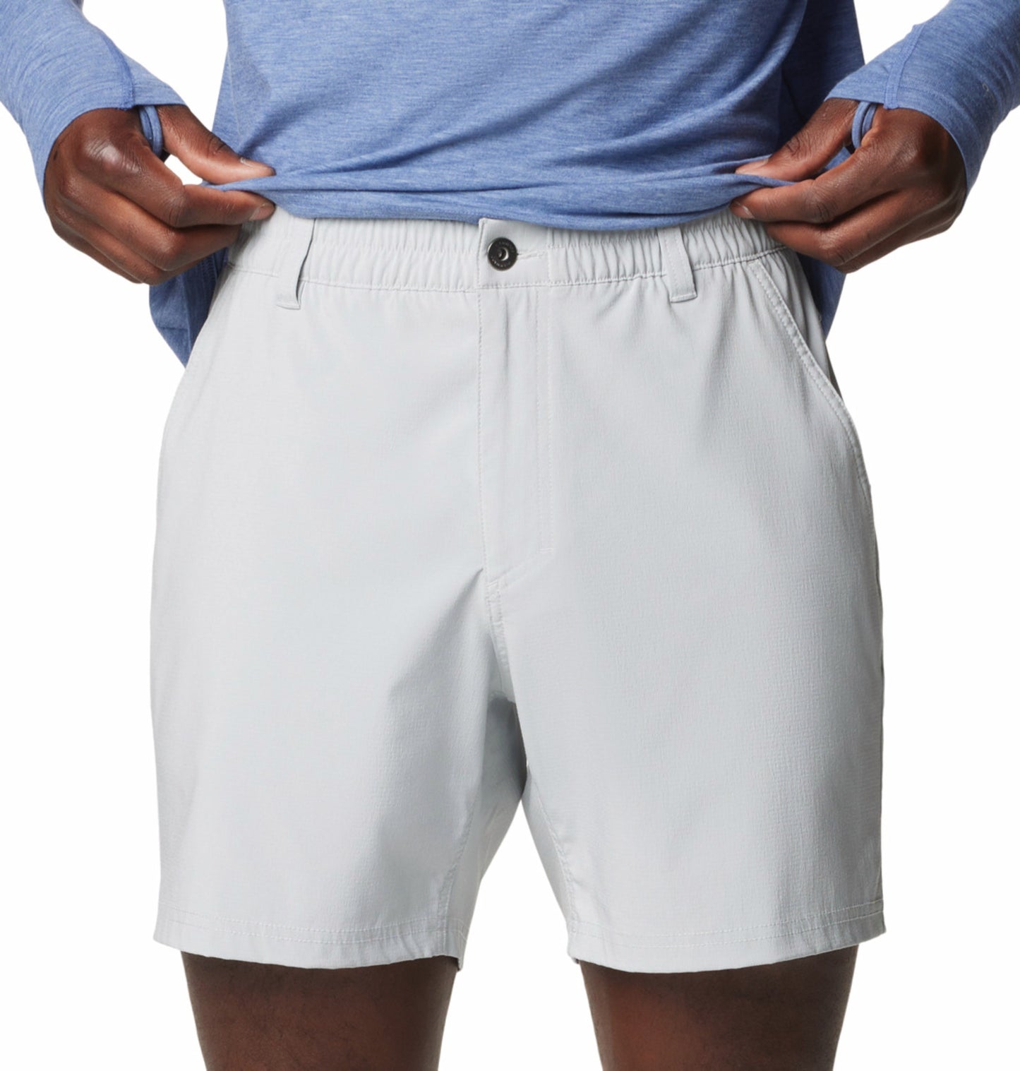 Columbia Men’s Light Grey Omni-Shade PFG Uncharted Shorts