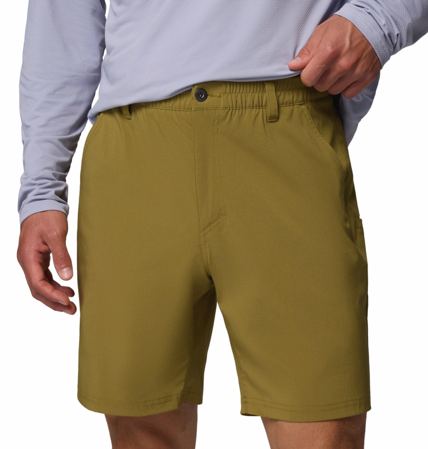 Columbia Men’s Olive Green Omni-Shade PFG Uncharted Shorts