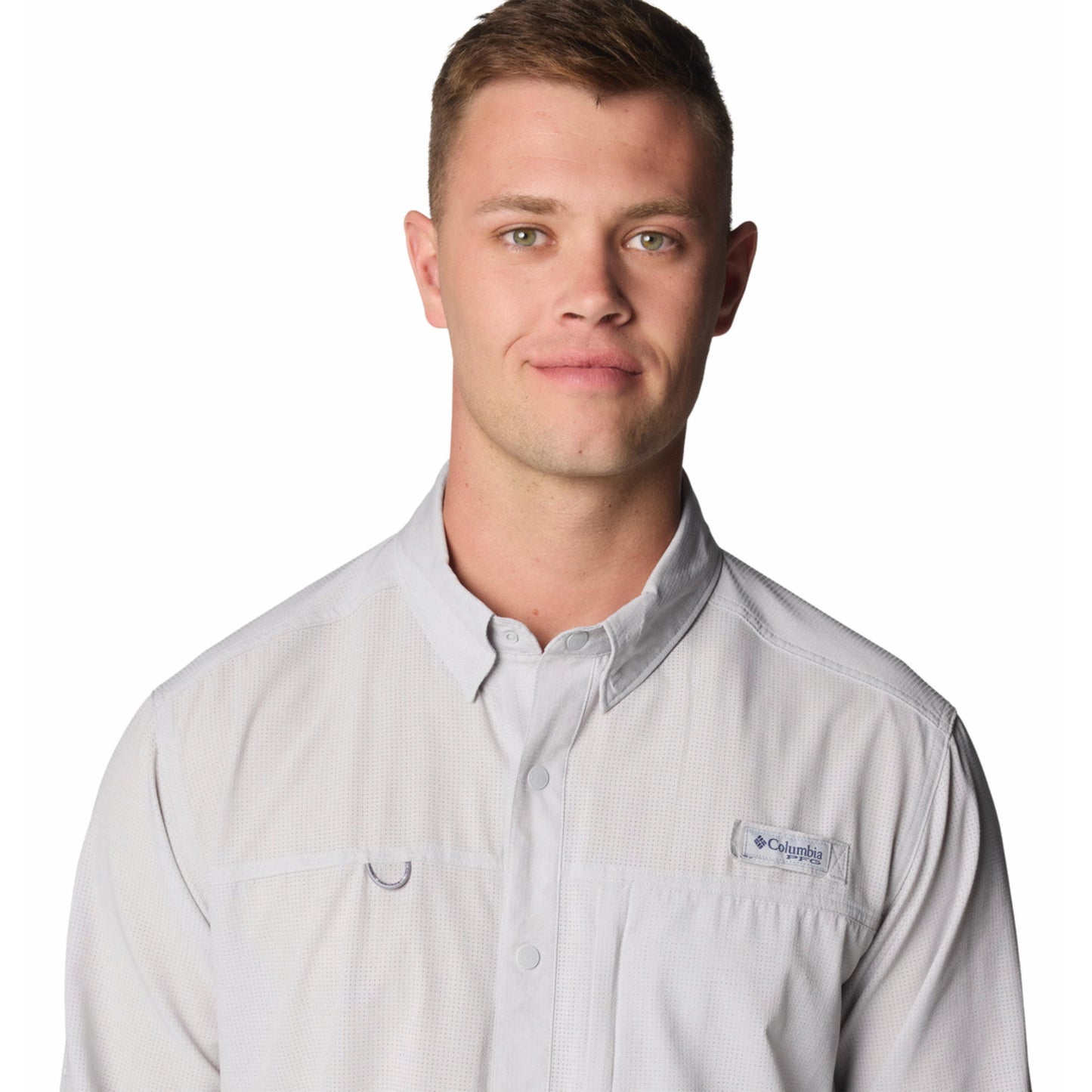 Columbia Men Black Omni-Wick PFG Solar Breeze Woven Shirt