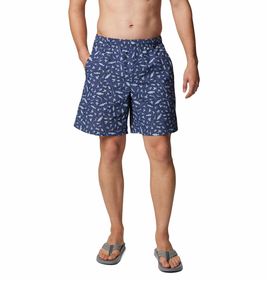 Columbia Men Navy Blue Super Backcast II Water Short