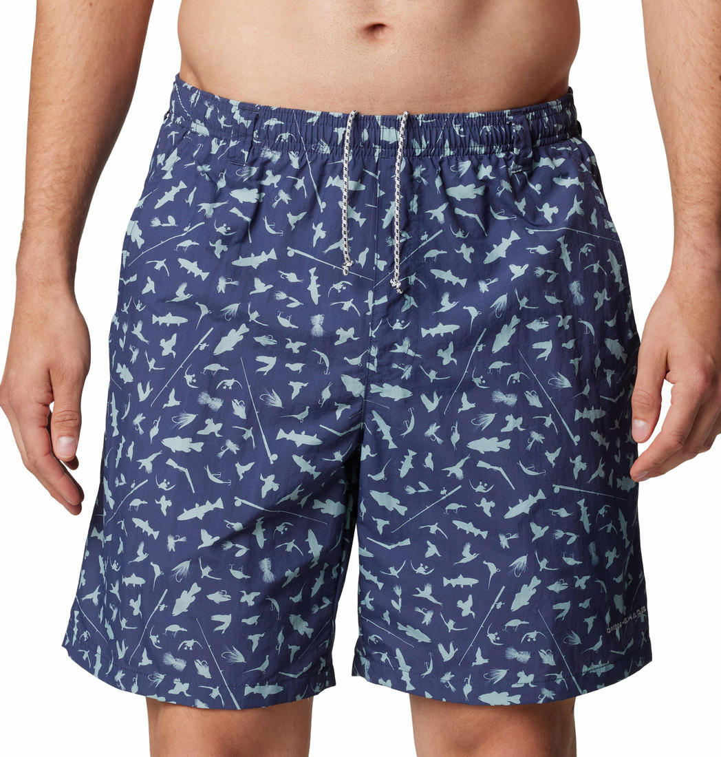 Columbia Men Navy Blue Super Backcast II Water Short