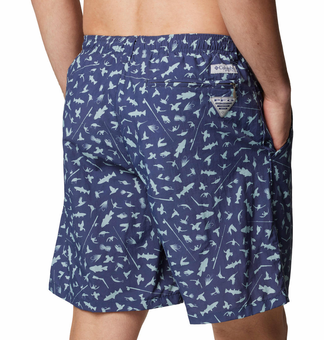 Columbia Men Navy Blue Super Backcast II Water Short