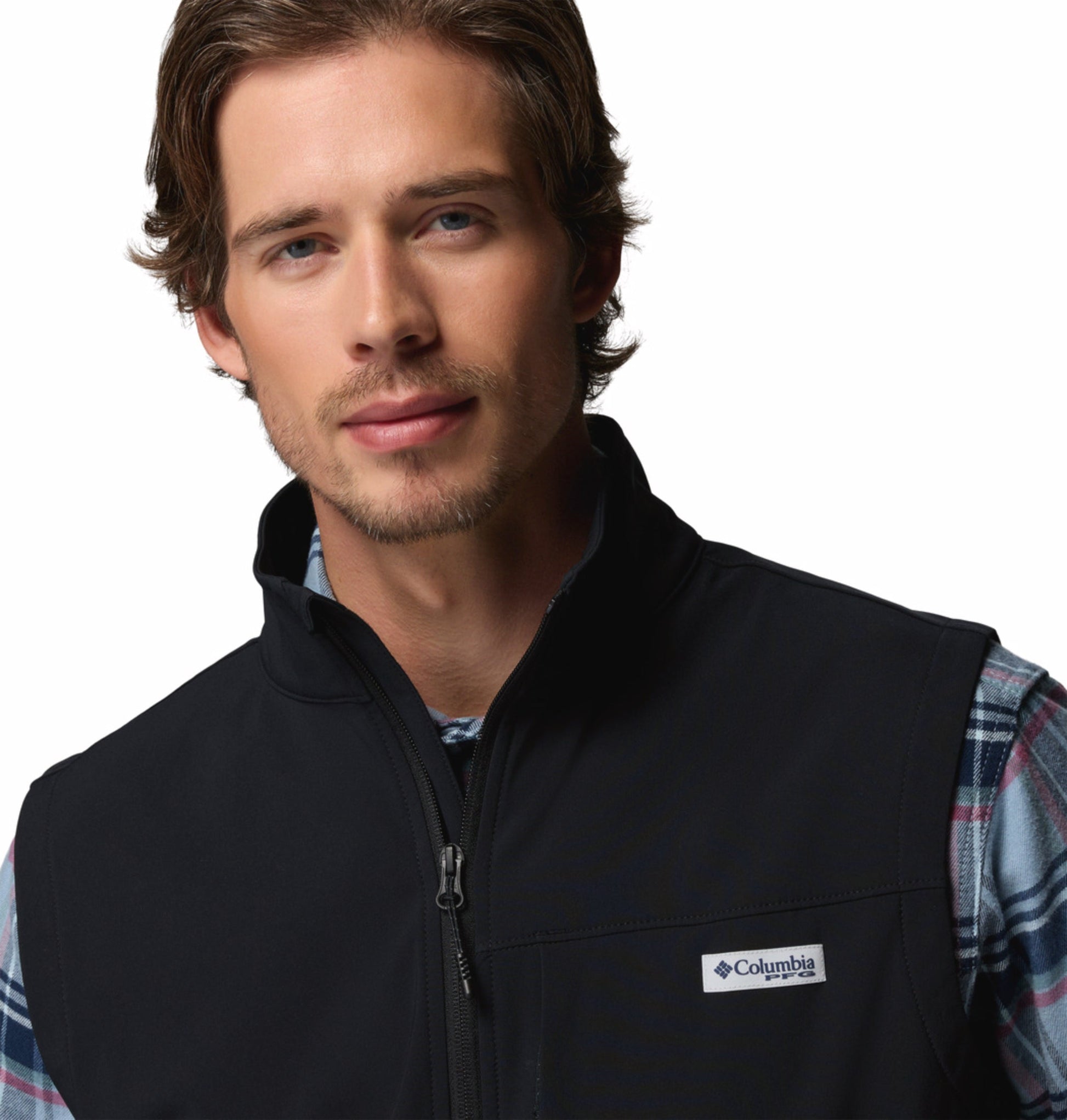 men black omni shield hydroforce soft shell vest
