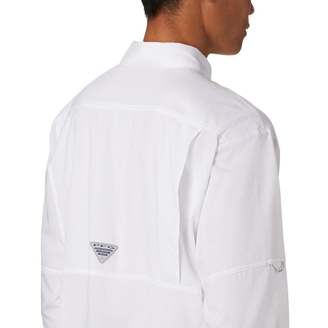 Columbia Men's White Low Drag Offshore Long Sleeve Sun Protection Shirt