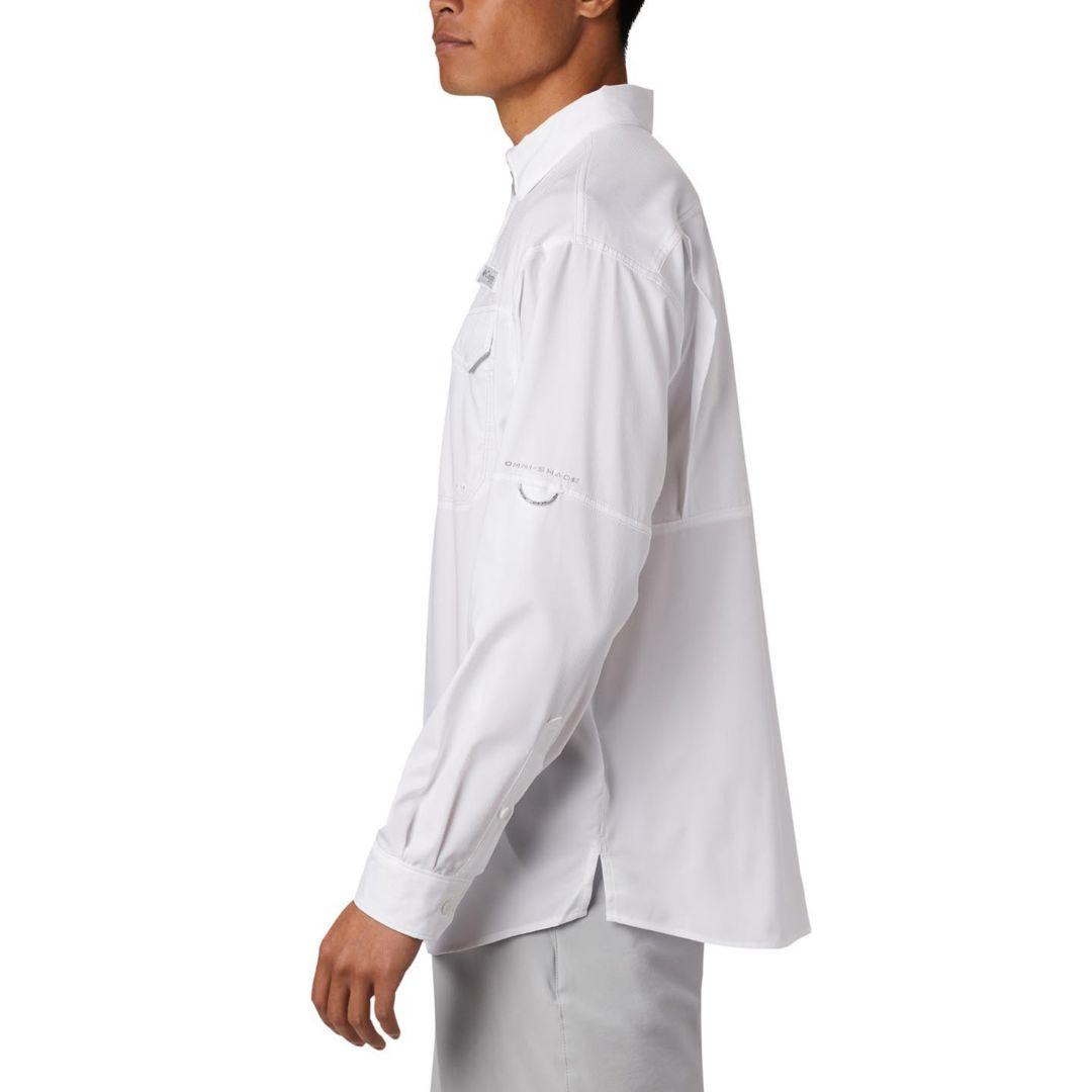 Columbia Men's White Low Drag Offshore Long Sleeve Sun Protection Shirt